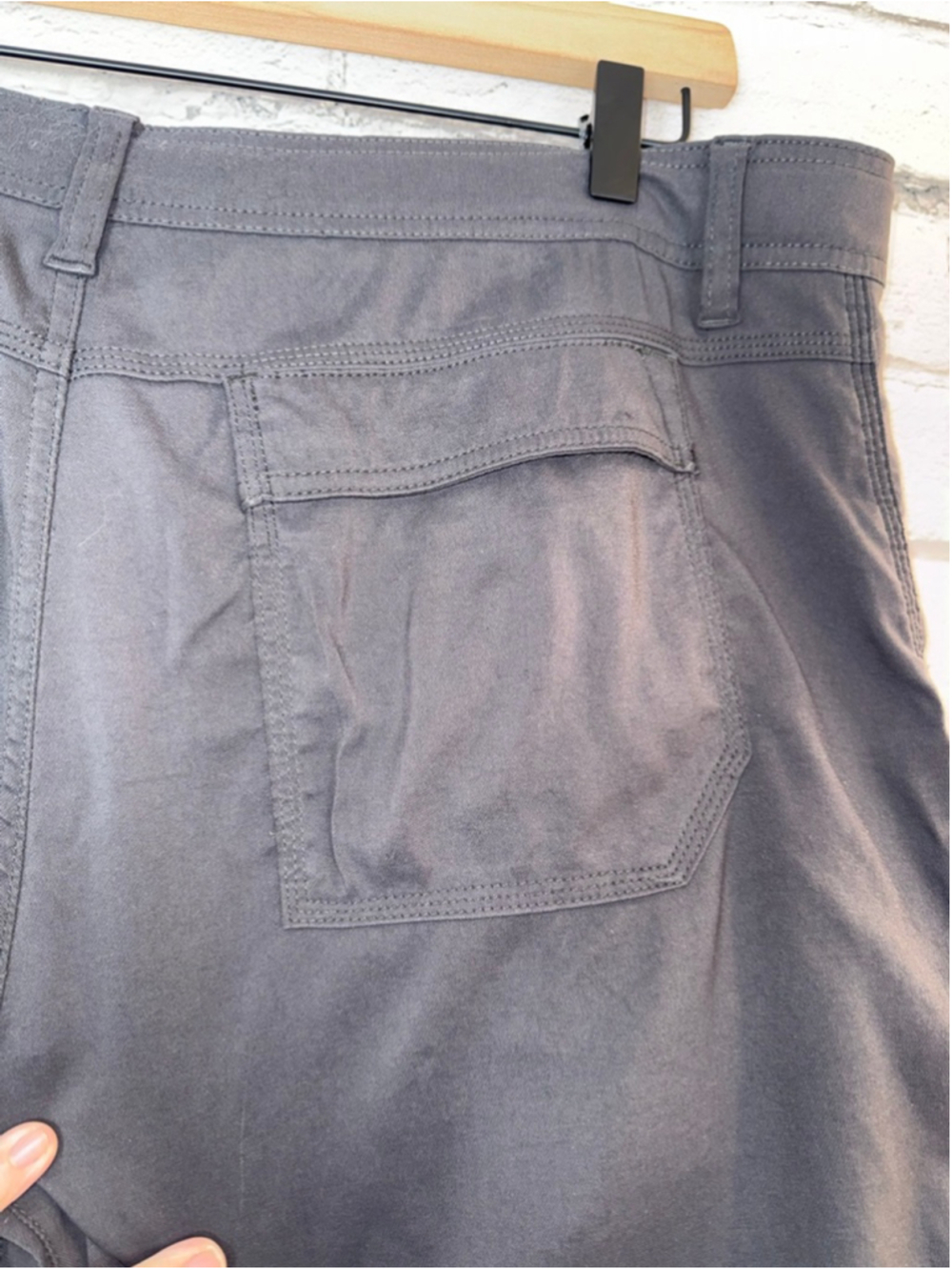 Men's Prana Zion Gray Cargo Pants size Large 30 inseam Adjustable Hiking Pants - Picture 11 of 16